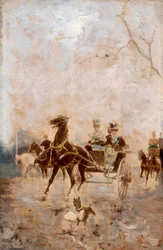 Enovprezna Kutsche mit Damen